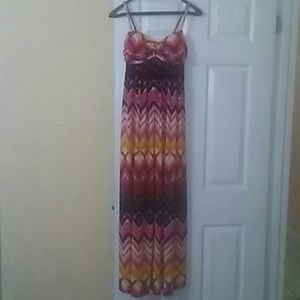 Bisou Bisou Michele Bohbot maxi dress size 6